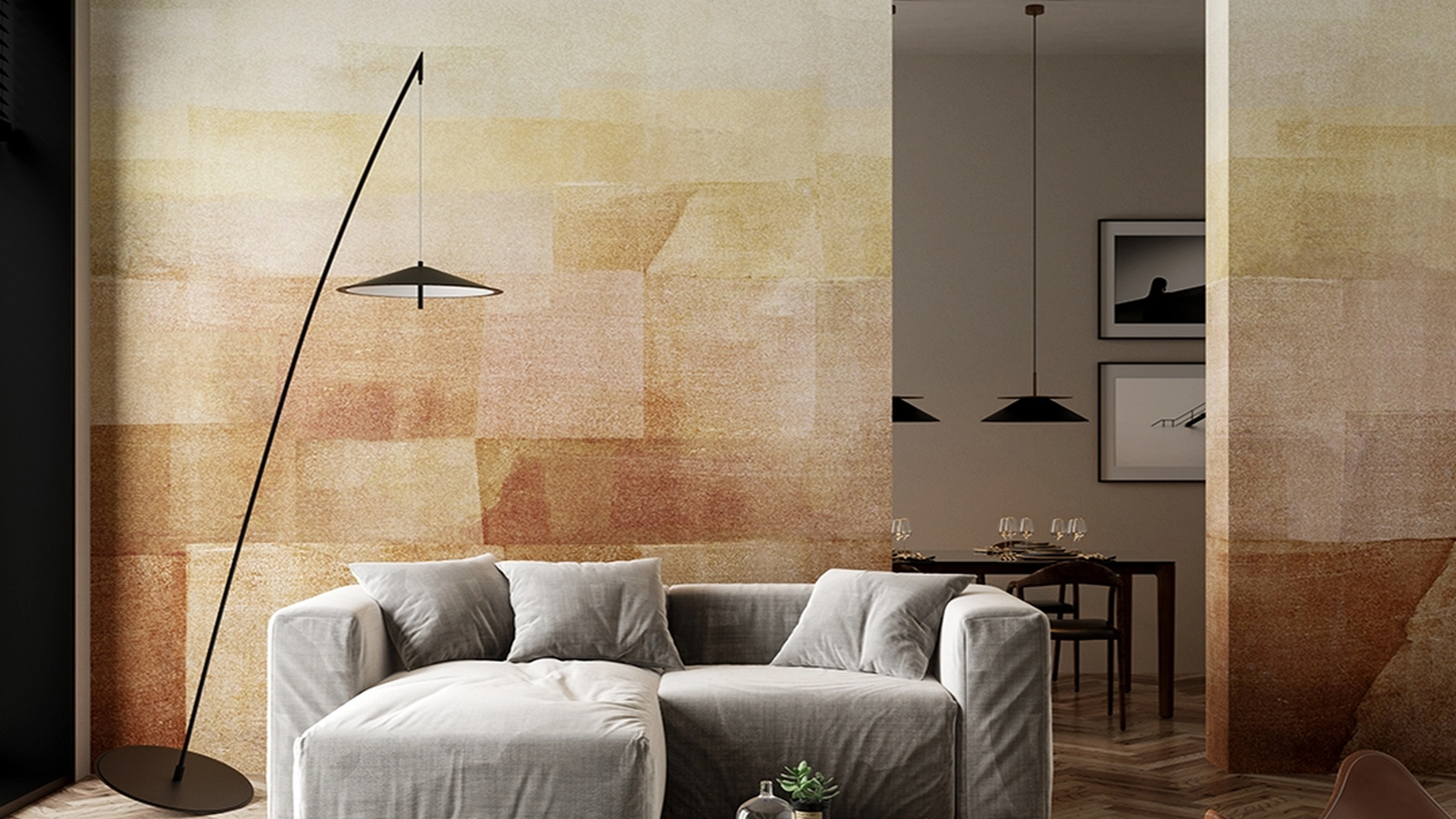 Carta da parati Sunveils di Inkiostro Bianco