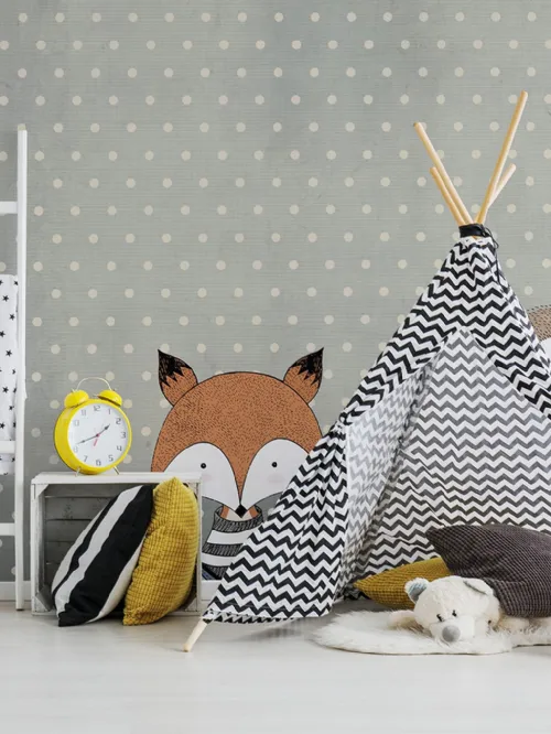 Carta da parati con illustrazione per bambini Sweet Dreams di Inkiostro Bianco