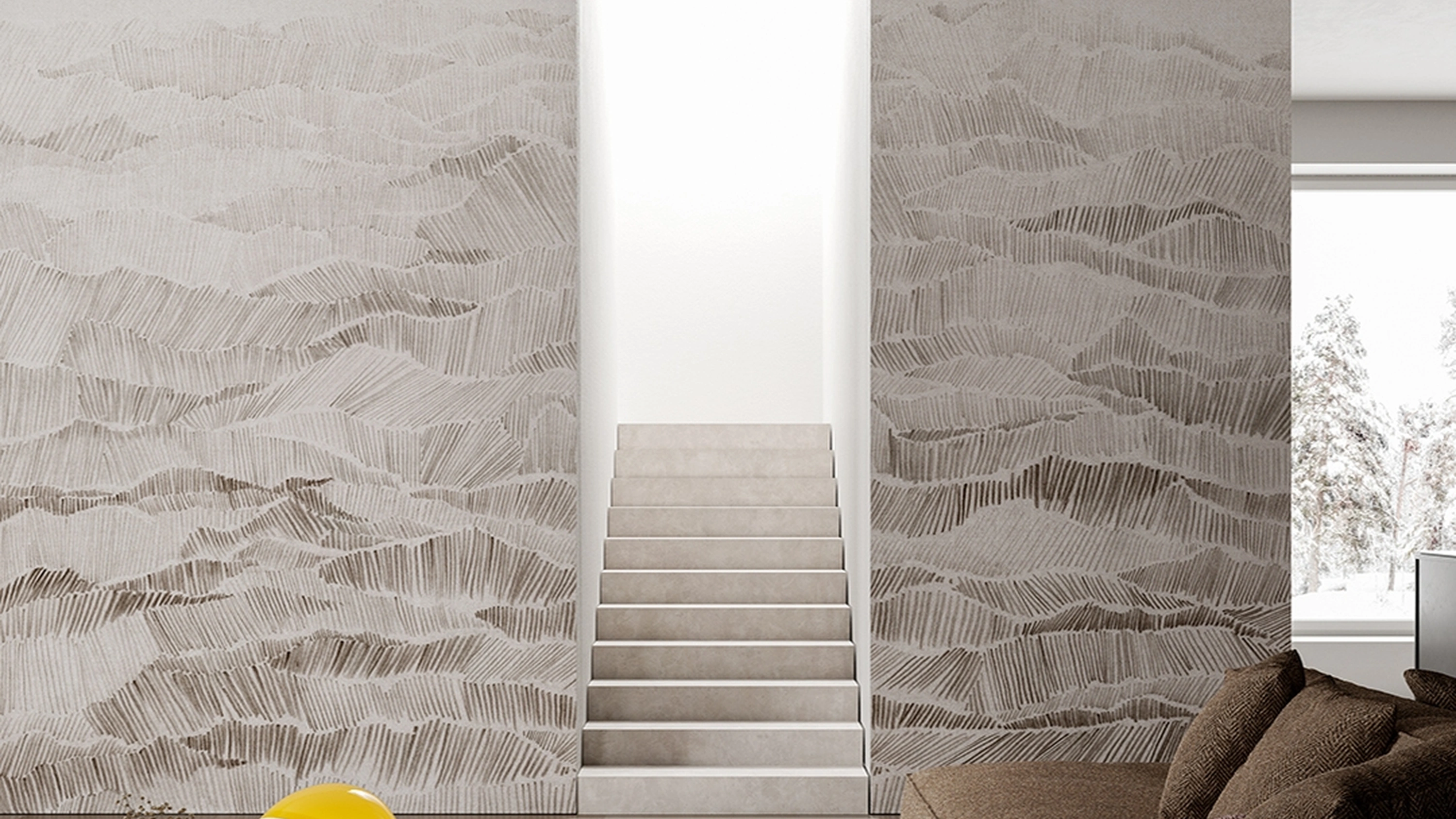 Carta da parati Yama di Inkiostro Bianco