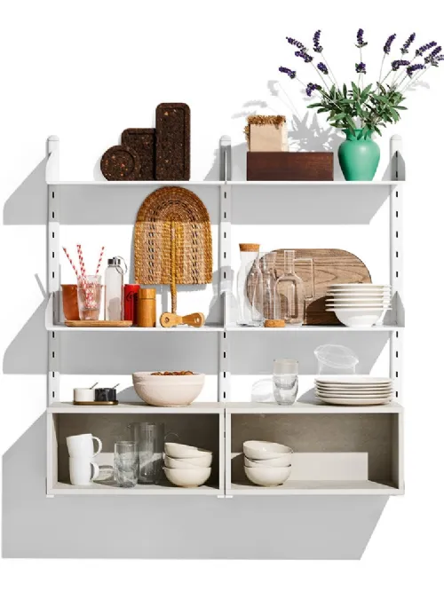 Mensole in metallo e melaminico Shelfy di Connubia