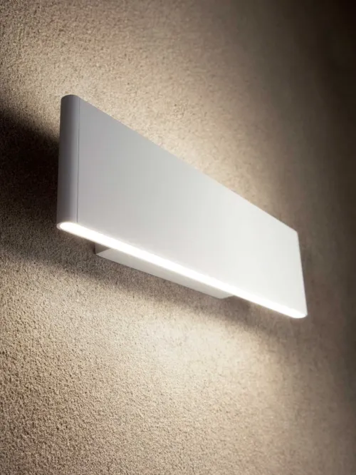 Lampada da parete Desk in alluminio verniciato Bianco di Ideal Lux