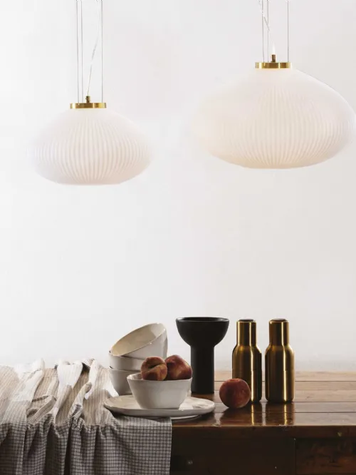 Lampada Plissé in vetro di Ideal Lux