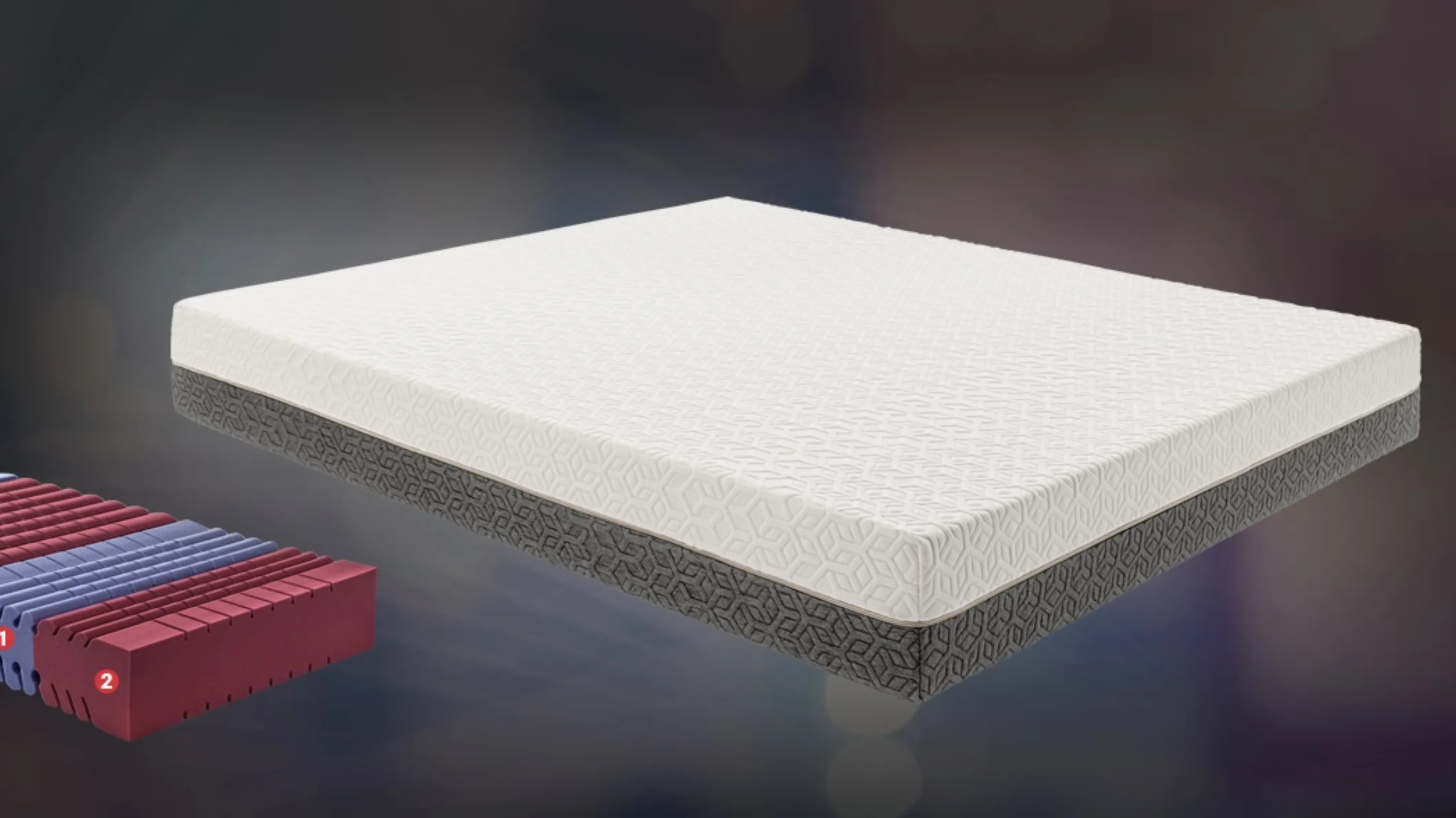 Materasso in poliuretano Dual Slim di Ideare