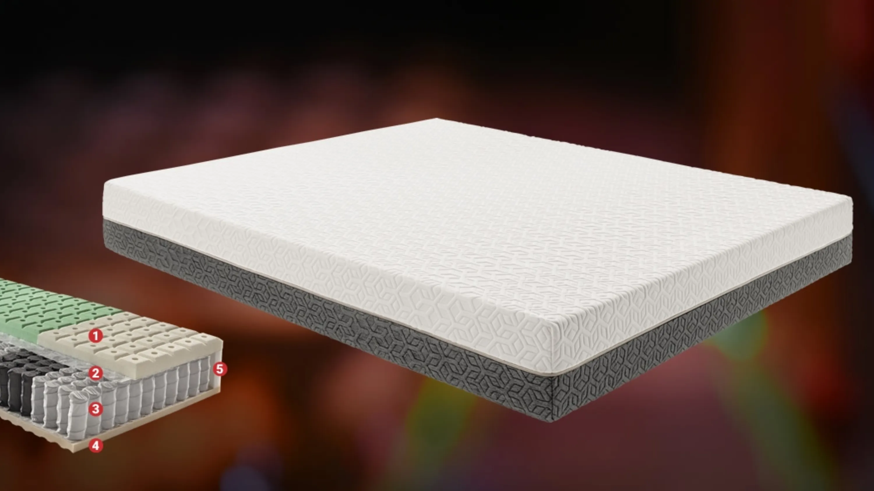Materasso a molle insacchettate Elisir Slim di Ideare