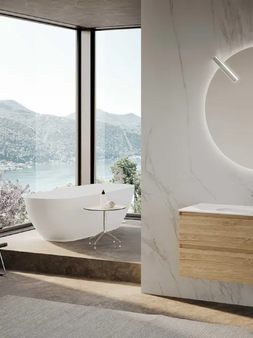 Mobile da Bagno sospeso Block System Picasso C25 di Baxar