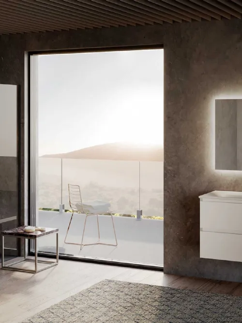 Mobile da Bagno sospeso Block System Picasso C30 di Baxar