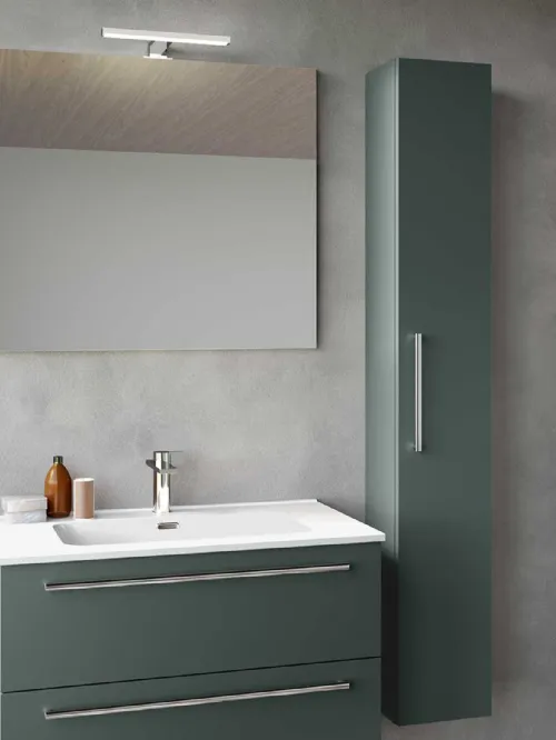 Mobile da Bagno sospeso Block System Slim C41 di Baxar