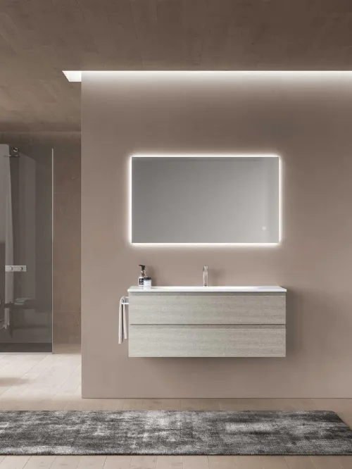 Mobile da Bagno sospeso Block System Soft C20 di Baxar