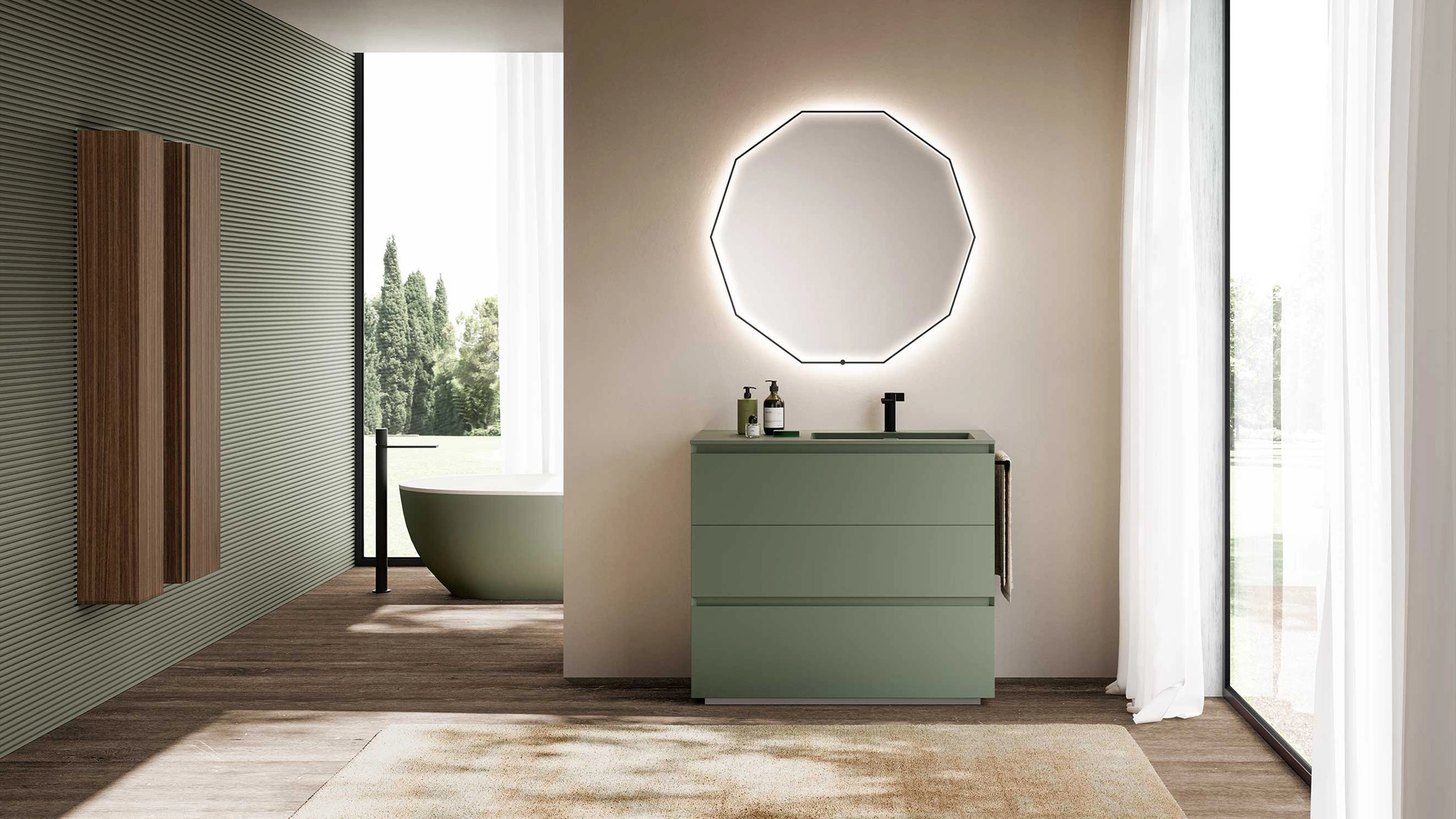 Mobile da Bagno Block System Syntesi C22 di Baxar