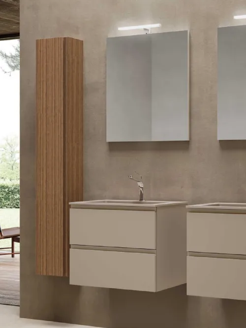 Mobile da Bagno sospeso Block System Syntesi C29 di Baxar