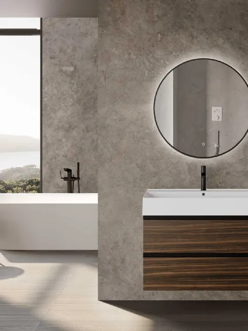 Mobile da Bagno sospeso Block System Tube C27 di Baxar