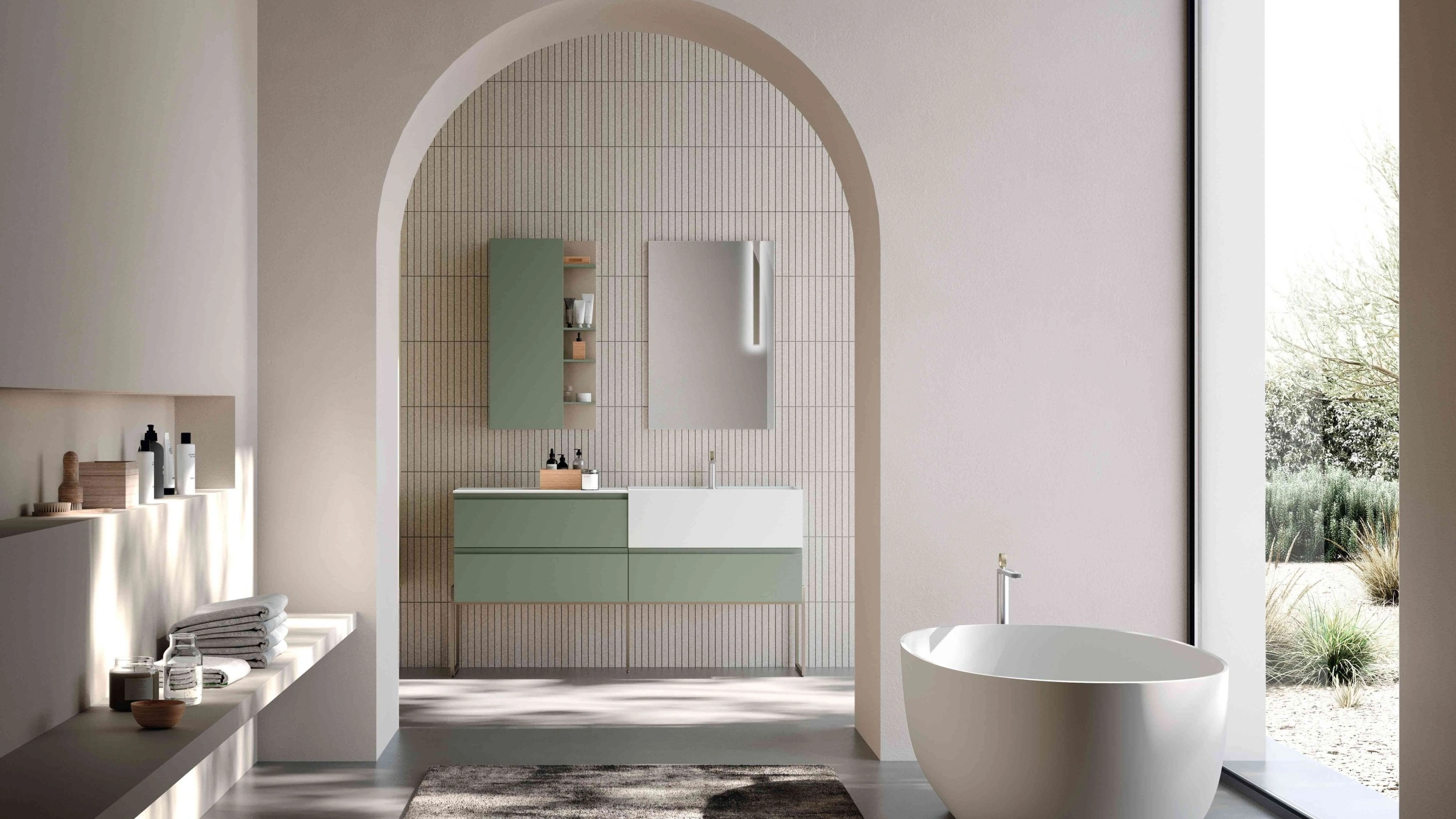 Mobile da Bagno sospeso M1 System 143 di Baxar