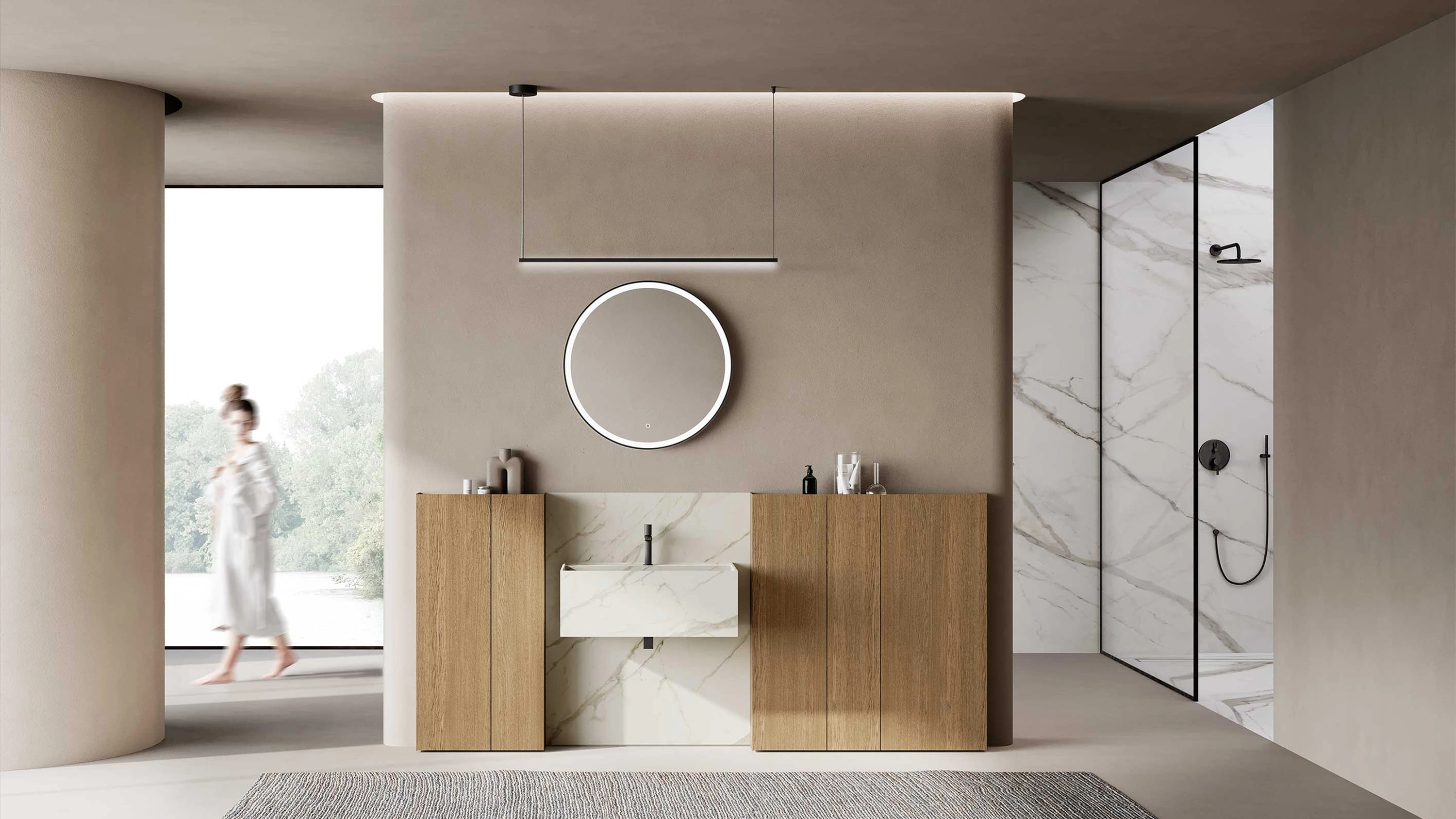 Mobile da Bagno M3 System 302 in Rovere di Baxar