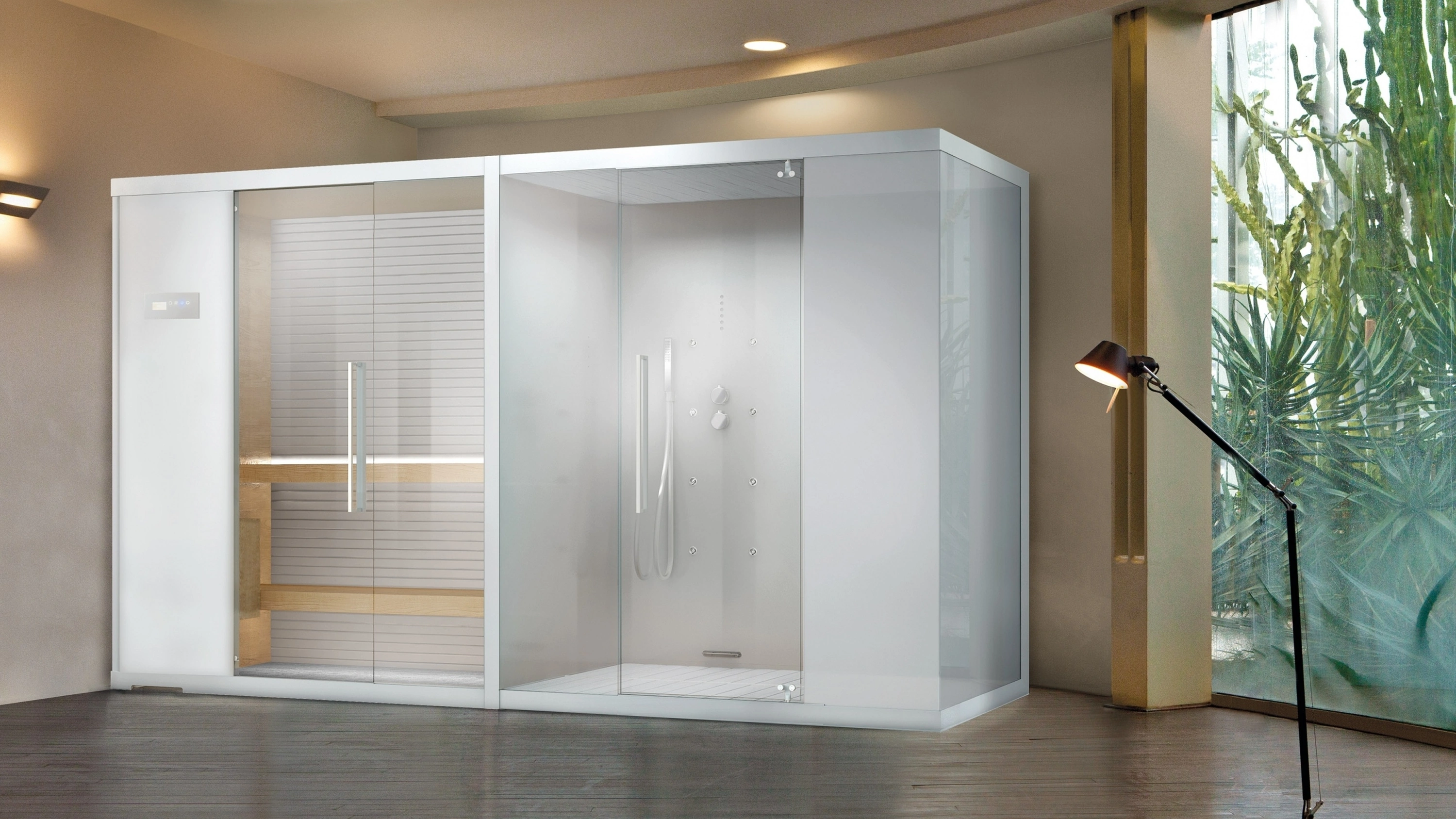 Mobile da Bagno Sauna + Hamman Nirvana Combi 1 di Megius