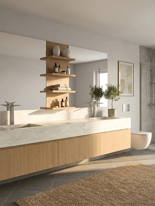 Mobile da Bagno moderno SB03 in rovere di Scandola