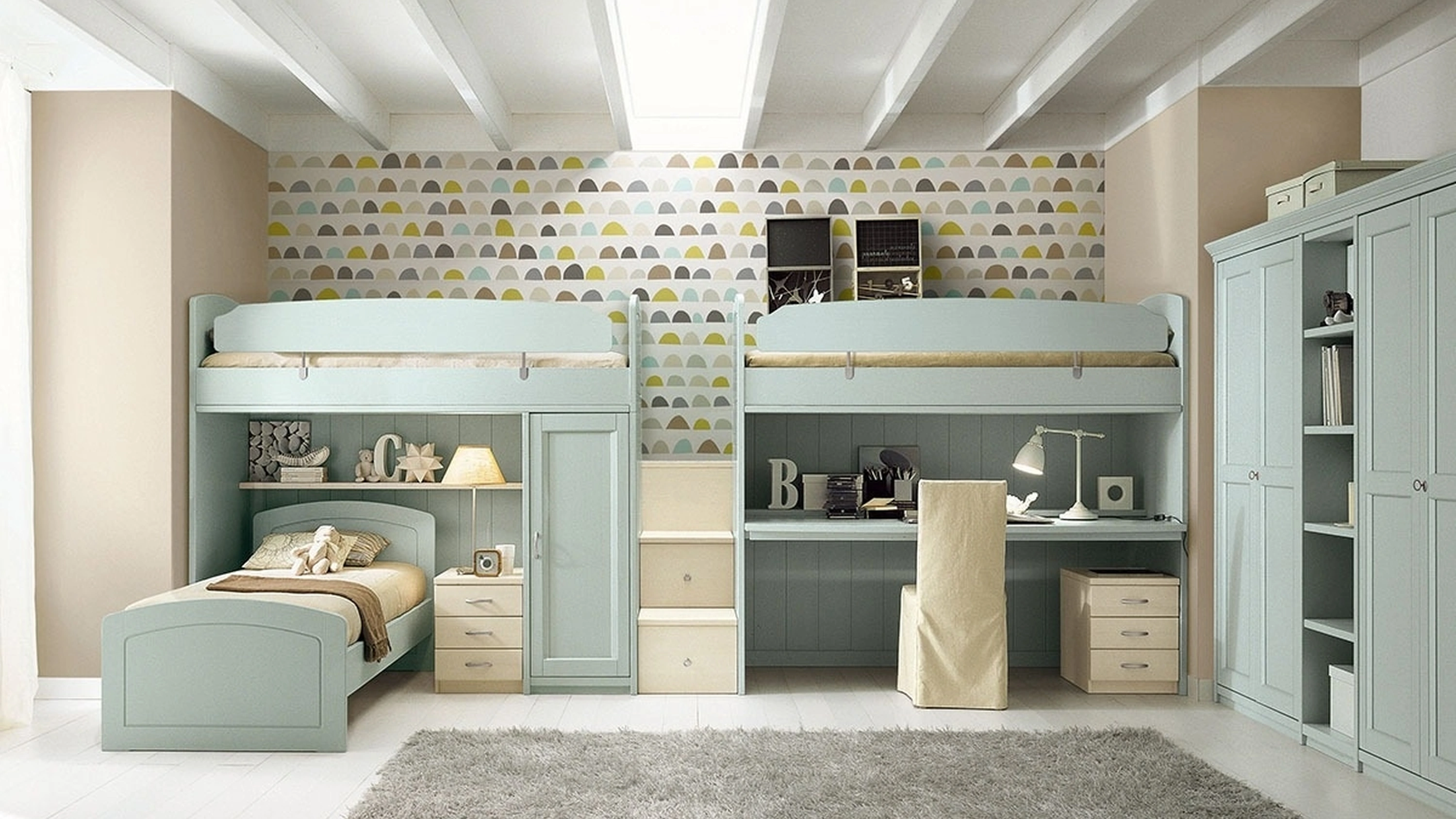 Cameretta a soppalco N16 Nuovo Mondo di Scandola