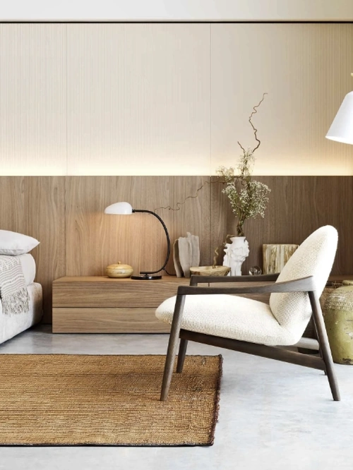 Comodino Easy System in rovere di Novamobili
