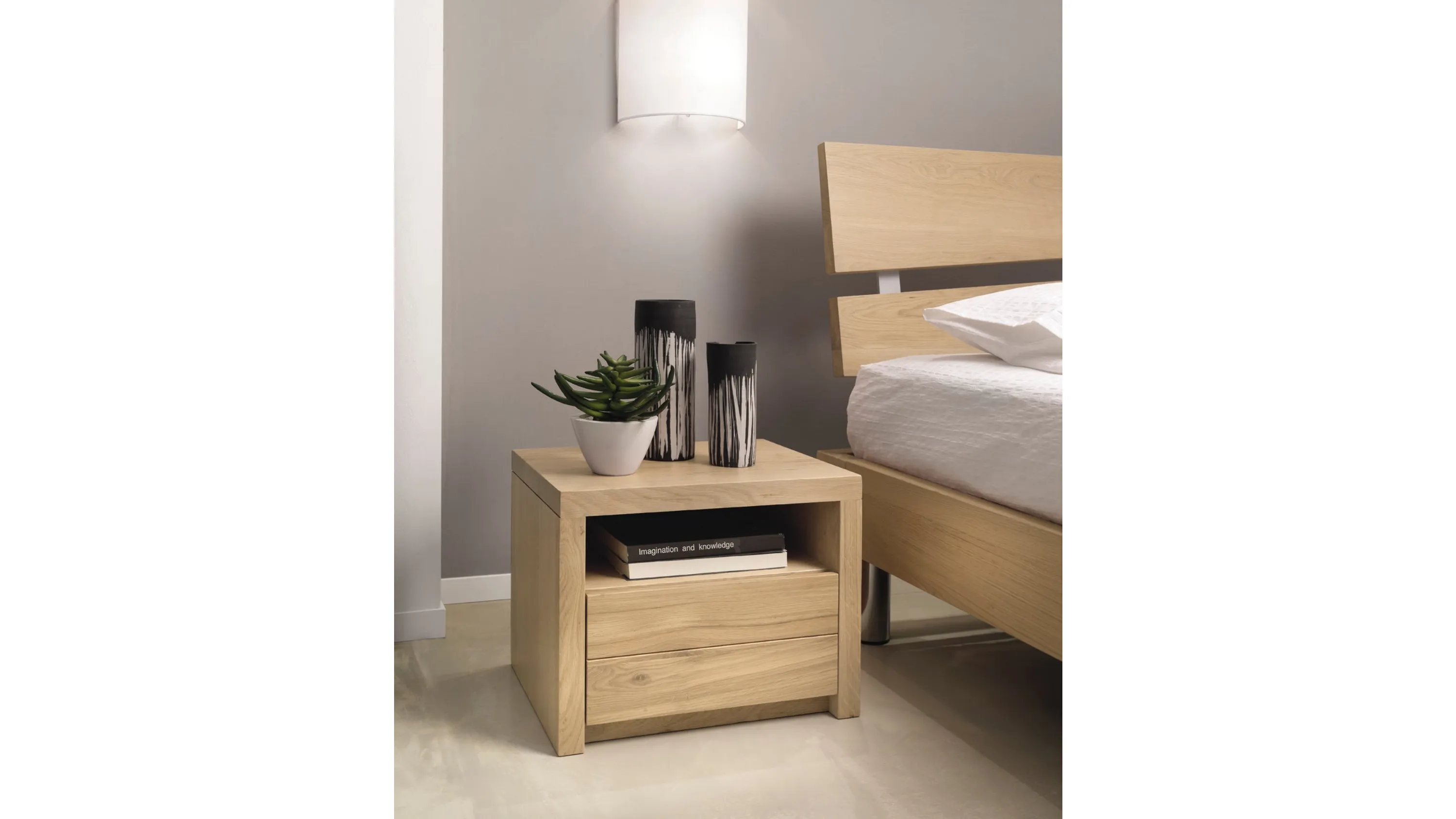 Comodino in Rovere massello Dreams TL1803 di Conarte