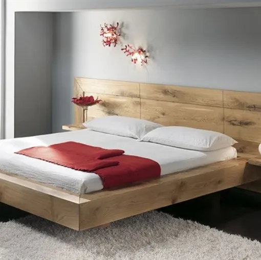 Letto in legno massello con testiera a muro Dreams TL1609 di Conarte