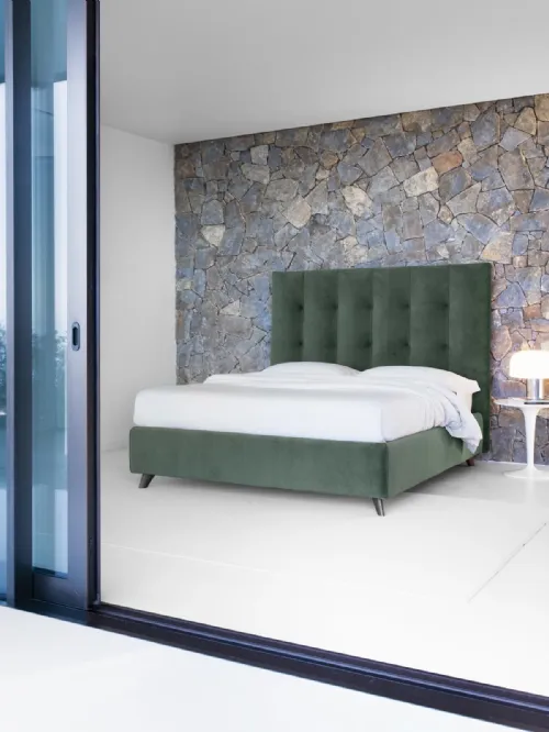 Letto con box contenitore Emma High di Noctis