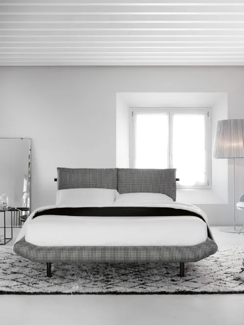Letto in tessuto imbottito Noah di Noctis