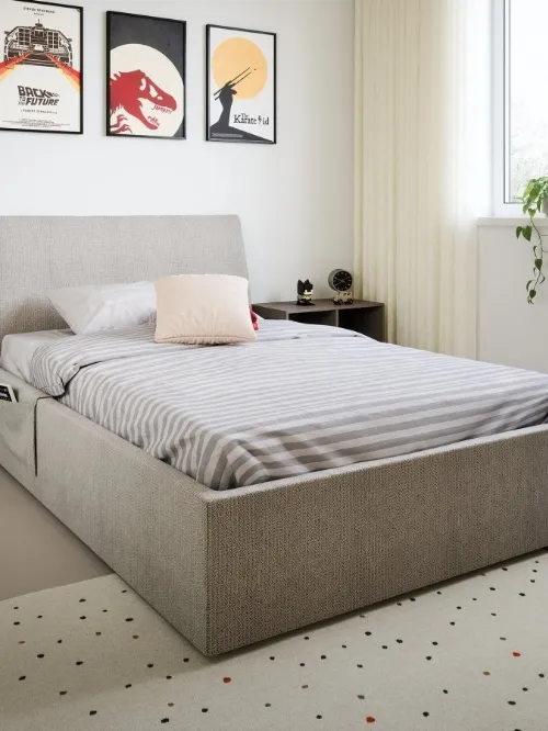 Letto singolo Flare con box contenitore di Nidi