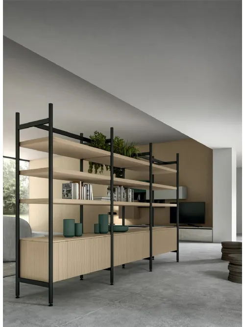 Libreria divisoria Living Glass di Arredo3