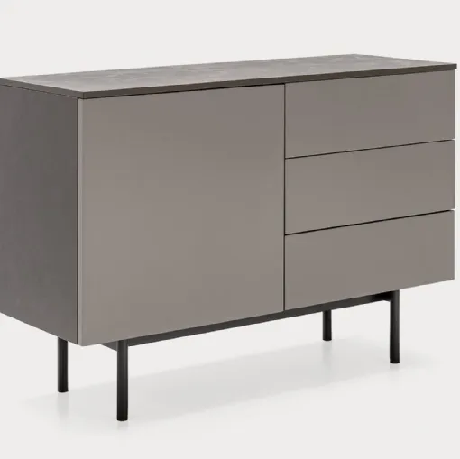 Madia in laccato opaco con top in nobilitato pietra piasentina Made CB6101 1 di Connubia