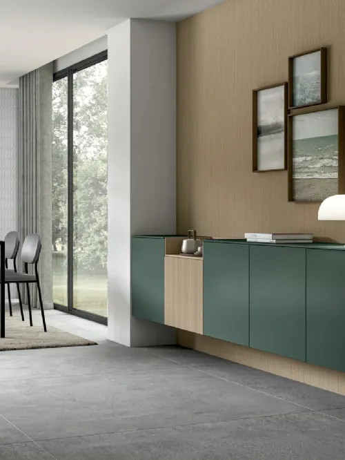 Mobile sospeso Living Glass di Arredo3