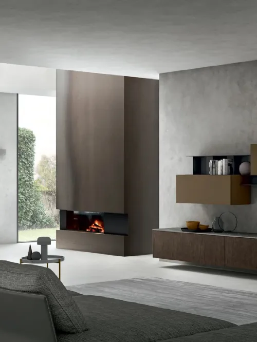 Parete Attrezzata Living Asia 02 di Arredo3