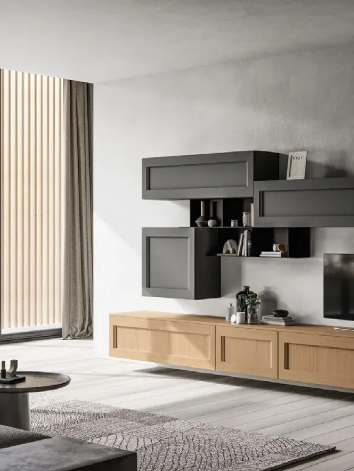 Parete Attrezzata classica Living Frida 02 di Arredo3