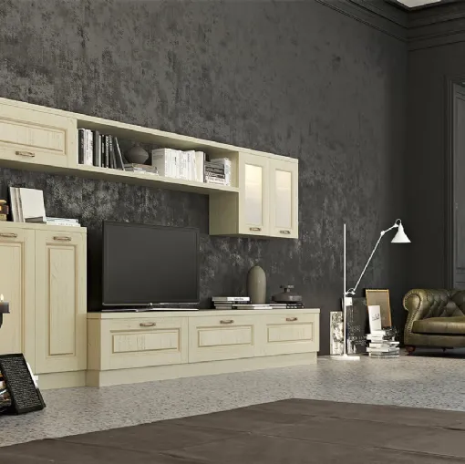 Parete Attrezzata in legno Verona III di Arredo3