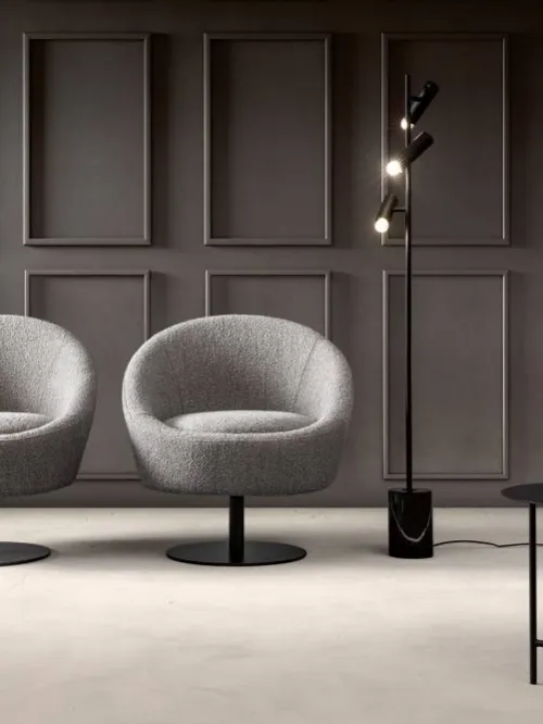 Poltroncina in tessuto Bubble di Samoa
