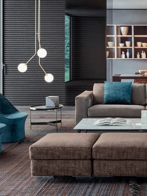 Poltroncina Esse Lounge in tessuto di Pianca