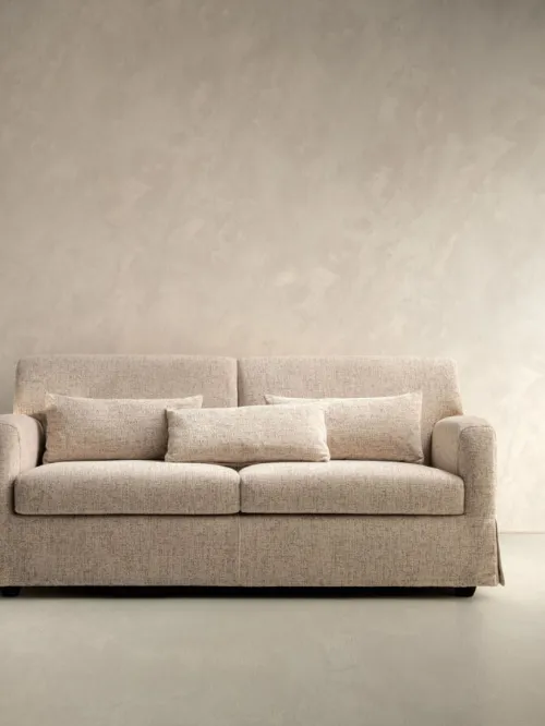 Divano lineare in tessuto dalla linea classica Dress di Samoa
