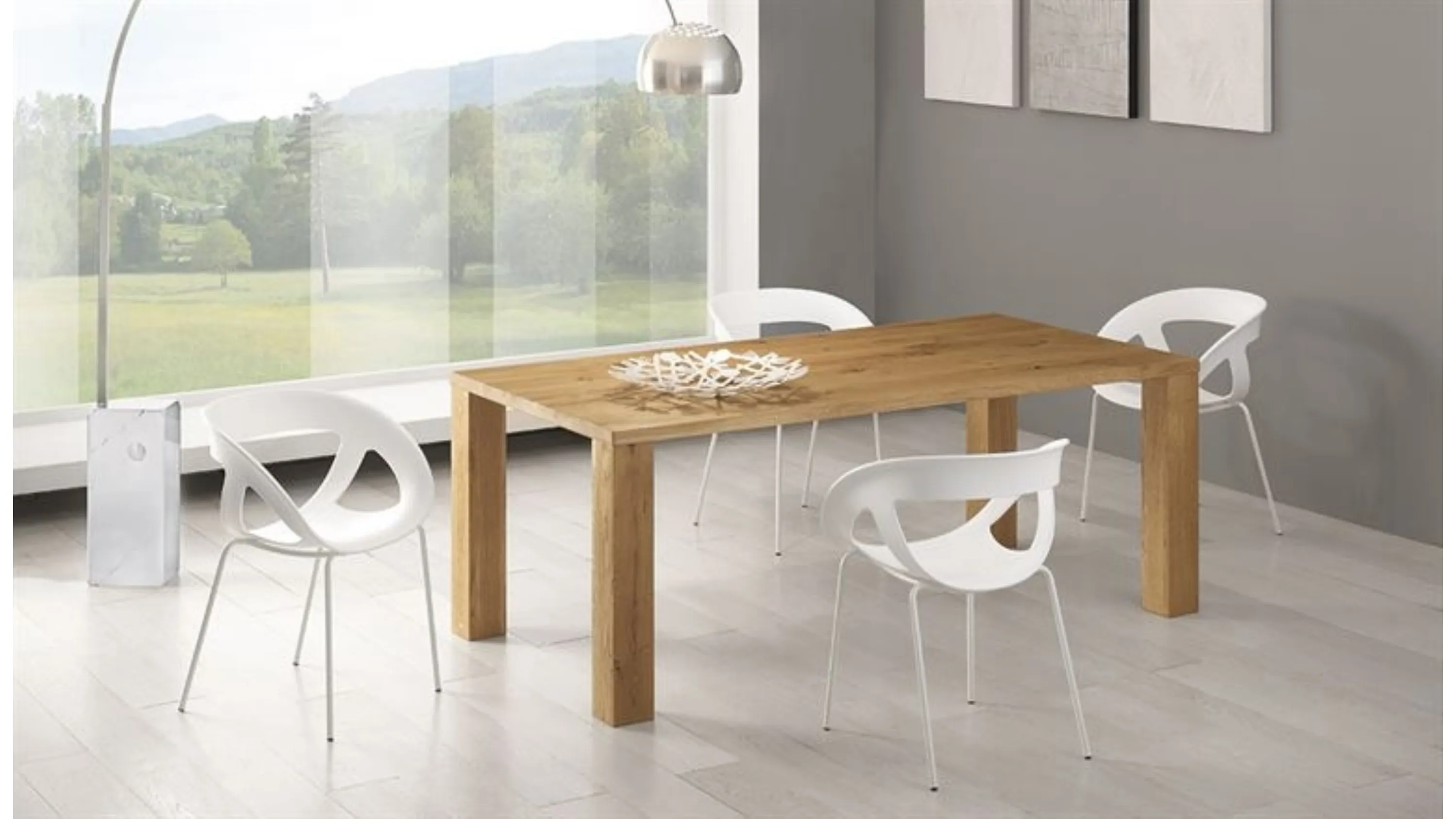 Tavolo allungabile in Rovere massello 4250 di Conarte