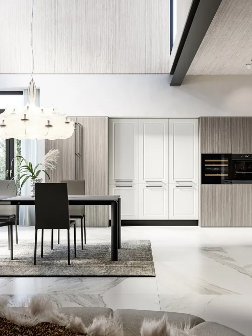 Cucina Classica angolare Asolo 02 in laccato e laminato di Arredo3