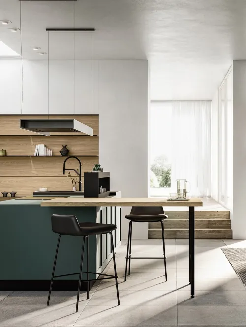 Cucina Moderna con isola Alma 02 di Arredo3