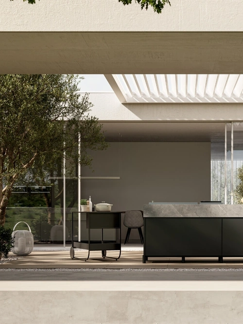 Cucina Moderna per esterno in alluminio Aura 03 di Arredo3