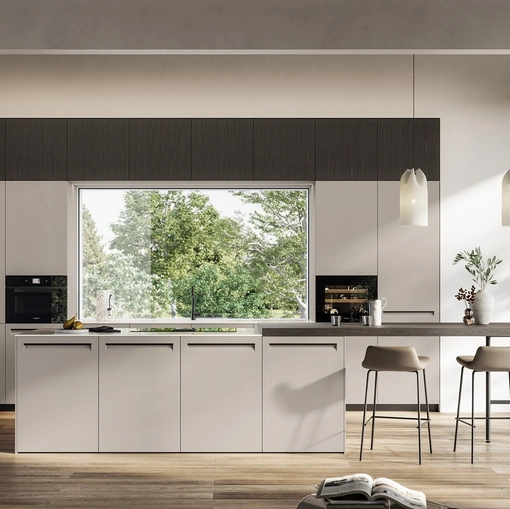 Cucina Moderna con isola Tekna 01 di Arredo3