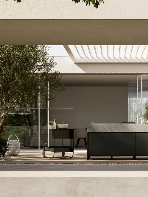 Cucina Moderna per esterno in alluminio Aura 01 di Arredo3