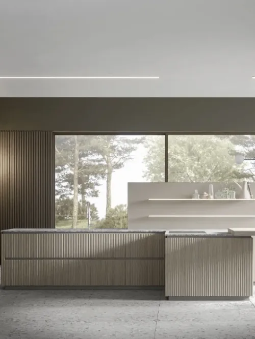 Cucina Moderna E01 Eclettica Continuum di Scandola