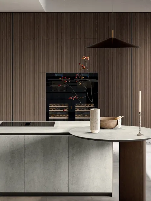 Cucina Moderna con penisola Glass 2|0 06 di Arredo3