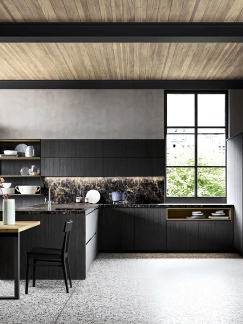 Cucina Moderna con penisola M05 Maestrale di Scandola