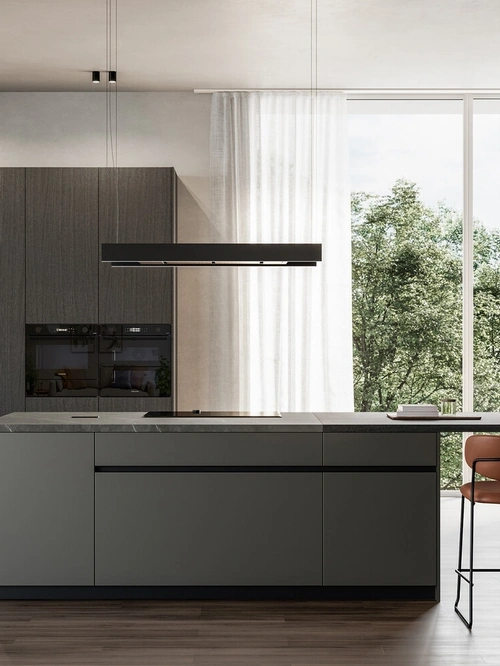 Cucina Moderna con penisola Time 03 di Arredo3