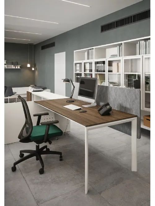Sedia Operativa ergonomica con seduta imbottita in tessuto e schienale in nylon rinforzato Assen di Cinquanta3